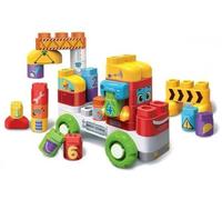 cavernedesjouets Mon Camion 1.2.3 interactif Bla Bla Blocks (30 Briques Illustrees + 1 Super Bloc) - Set Jeu Construction + Carte - Bebe et Enfant