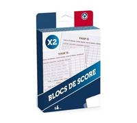 cavernedesjouets Pack de 2 Blocs de Score pour yam's (80 Feuilles de Marque) - carnet 10x14cm - Accessoire - Set Jeu de Societe des et 1 Carte Offerte