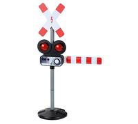 cavernedesjouets Passage a Niveau electronique 78 cm - Barriere Mobile, Son et Lumiere, Base lestable - Panneau signalisation routiere - Set Jouet + Carte