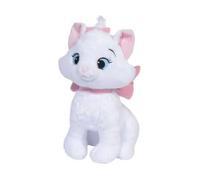 cavernedesjouets Peluche Chat Blanc Marie 26 cm - Set Doudou Enfant aristochats avec Carte Animal