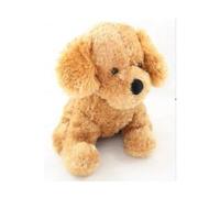 cavernedesjouets Peluche Chien Brun 22 cm Assis - Set Animal Domestique + Carte Tigre