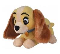 cavernedesjouets Peluche Chien Miss Lady 29 cm - Set Doudou Enfant la Belle et Le Clochard et 1 Carte Animal
