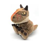cavernedesjouets Peluche Dinosaure Carnotaurus Toro 28 cm - Dino Brun - Set Doudou Enfant avec Carte - pour Jurassic