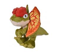 cavernedesjouets Peluche Dinosaure Dilophosaurus 27 cm - Dino pour Jurassic - Set Doudou Enfant avec Carte Tigre