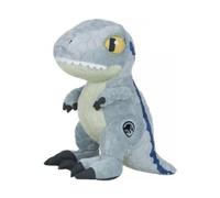 cavernedesjouets Peluche géante pour Jurassic Dinosaure t-Rex 90 cm - Peluche Licence - Set Doudou tyrannosaure Dino Gris Enfant XXL + 1 Carte Animal