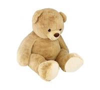 cavernedesjouets Peluche méga Ours Beige 1 Metre 75 - Doudou Sam XXXL - Set Peluche geante 175cm + 1 Carte Tigre
