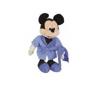 cavernedesjouets Peluche Mickey Peignoir Bleu 25 cm - Doudou Licence Enfant - Enfant