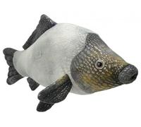 cavernedesjouets Peluche Poisson Carpe 31 cm - Douce et realiste - idee Cadeau pecheur Enfant, Adulte - Peluche Animal et Carte Animal