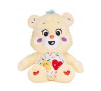 cavernedesjouets Peluche pour bisounours toutaquin Jaune avec Fleur et Coeur 30 cm - Set Doudou Enfant + Carte Offerte - Ours et nouveauté
