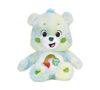 cavernedesjouets Peluche pour bisounours Vert avec Coeur et Arc en Ciel - touchanceux 30 cm - Set Doudou Enfant + Carte Offerte - Ours et nouveauté