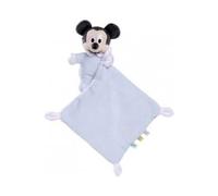 cavernedesjouets Peluche pour Mickey avec Mouchoir Bleu 18 cm - Doudou Enfant - Cadeau Naissance - bébé - garçon