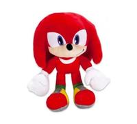 cavernedesjouets Peluche pour Sonic Knuckles hérisson Rouge 29 cm - Set Doudou Enfant Dessin Anime + Carte Animal - Garcon - Fille - Nouveaute