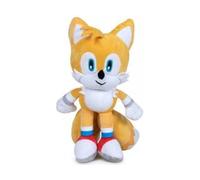 cavernedesjouets Peluche pour Sonic : Tails Le Renard 35 cm - Set Doudou Enfant Dessin Anime et 1 Carte Offerte - Garcon - Fille - Nouveaute