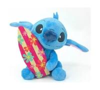 cavernedesjouets Peluche pour Stitch avec Planche de Surf 30 cm - Set Doudou Enfant avec Carte Tigre