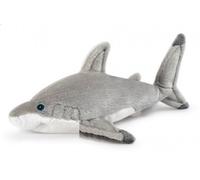 cavernedesjouets Peluche Requin Gris 40 cm - Grand modele, Ultra Doux - Lavable en Machine - Set Doudou Enfant - avec 1 Carte Animal