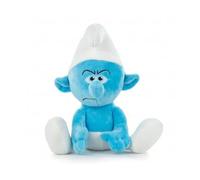 cavernedesjouets Peluche schtroumpf grognon 33 cm - Set Doudou Enfant Collection schtroumpf + 1 Carte Tigre