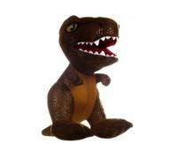 cavernedesjouets Peluche t-Rex Brun 31 cm pour Jurassic Collection - Dinosaure tyrannosaure - Set Doudou Jouet Garcon + Carte Animal
