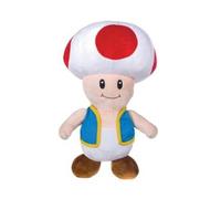 cavernedesjouets Peluche Toad 27 cm - Champignon - Set Peluche Enfant Serie Mario avec Une Carte Tigre