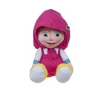 cavernedesjouets Peluche XXL Masha 100 cm - Set Doudou geant Collection Masha et michka 1m00 Enfant + 1 Carte Tigre - Grand Doudou
