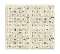 cavernedesjouets Plaque de 8 Cartes de Loto épaisseur 1 mm - Coloris aléatoire - Accessoire Bingo et Loto