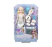 cavernedesjouets Poupée Elsa 30 cm avec Bonhomme de Neige Olaf - Poupee Mannequin Reine des neiges - Set Jouet Fille + Carte Offerte