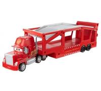 cavernedesjouets pour Cars : Grand Camion Mack 33 cm avec Rampe - vehicule Transporteur 12 Voitures (Non incluses) - pour Cars Collection - Set Jouet + 1 Carte Tigre