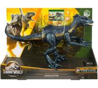 cavernedesjouets pour Jurassic World - Dino trackers indoraptor, Attaque Extreme - avec Lumiere et Son - Figurine articulee - Set Dinosaure et Carte