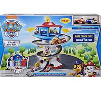 cavernedesjouets pour Pat Patrouille - Quartier général avec 2 véhicules métal (Chase + Marcus) - Voiture - Set qj + Carte - Figurine - nouveauté