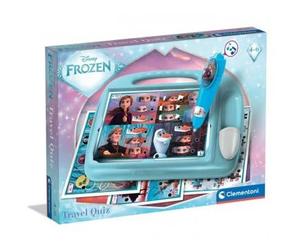 cavernedesjouets pour Reine des neiges - pupitre educatif et Stylo electronique, Travel Quiz - 18 activites (Couleurs, Formes, etc.) - Set Jeu Enfant 3-6 Ans et 1 Carte