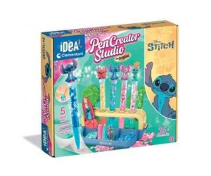 cavernedesjouets Pour stitch - fabrique atelier stylo enfant - cree 5 stylos personnages - kit diy pen creator studio - set coffret creatif fille et carte