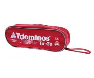 cavernedesjouets pour triominos to go Classic avec Trousse 2-4 Joueurs - Edition Nomade, Travel, Compact - Dominos triangulaires - Set Jeu Voyage et Carte