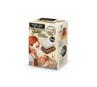 cavernedesjouets Recharge poterie 1 kg terre blanche et marron - pour buki professionnal studio - pain d'argile - kit creatif potier enfant et carte