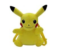 cavernedesjouets Sac à Dos Peluche Pika 36 cm - Set Peluche + 1 Carte Tigre