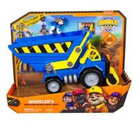 cavernedesjouets Set pour Pat Patrouille Ruben et Compagnie de Luxe - Grand Camion Benne 38 cm Son et lumière + Benji - véhicule + Carte Tigre