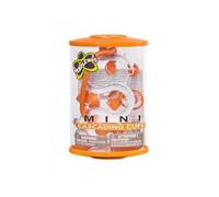 cavernedesjouets Set pour perplexus Mini et cylindrique Version Francaise - modele Cascading Cups Orange - Jeu Parcours Recto-Verso 3D - Format Voyage
