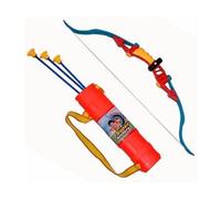 cavernedesjouets Set tir à l'arc sécurité Enfant (Arc 66 cm, 3 flèches Ventouse, étui) - Set Jeu extérieur avec Une Carte Tigre