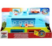 cavernedesjouets Station de Lavage Auto avec Voiture Flash Qui Change de Couleur - Coffret sous Marin Baleine - pour Cars Jeu - Set Jouet avec Carte