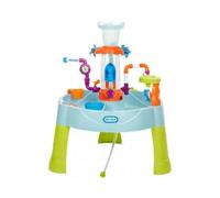cavernedesjouets Table d'eau Enfant avec Accessoires - Fontaine, Pompe, Robinet, tuyaux - Jeu d'eau, activite 2 Ans Plus - Jouet Exterieur et Carte