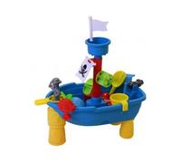 cavernedesjouets Table Eau et Sable Enfant Exterieur, Bateau Pirate et Accessoires - Jeux et activites, 3 Ans - Plastique, 50x30x57cm - Set Jouet + Carte
