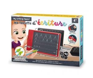 cavernedesjouets Tablette d'ecriture LCD 40 fiches activités Traces : graphismes, Lettres, nombres - Jeu educatif Ecole 4 Ans - Bonus et Carte Tigre
