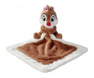 cavernedesjouets Tac ecureuil Brun Grand Doudou Plat Lange Brun 21 x 21 cm - Set Peluche Collection tic et tac + Carte - Enfant et Bebe Naissance