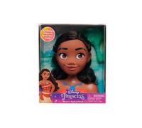 cavernedesjouets Tete a coiffer vaiana Princesse Metisse - Tete de Coiffure Poupee 14 cm et Brosse a Cheveux - Jouet des 3 Ans - Set Fille et Carte