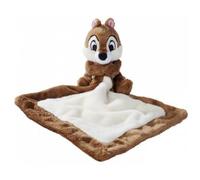 cavernedesjouets Tic ecureuil Brun Grand Doudou Plat Lange Brun 21 x 21 cm - Set Peluche Collection tic et tac + Carte - Enfant et Bebe Naissance
