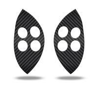 CAVERZ Décor pour Mercedes SLK R171 et C-Classe W203 Volant Élément de Commande Bouton de Volant Interrupteur Bouton Multifonction Réparation-Set (Design Carbone)