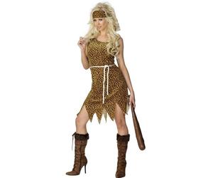 Cavewoman Costume, Female Uk Dress 12-14 Multicolore