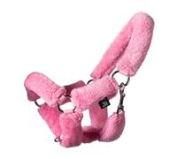 HKM Hobby Horsing Licol avec fourrure synthétique douillette - Licol doux pour un jeu réaliste (rose)
