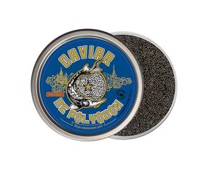 Caviar de Polyodon - Polyodon spathula - Grains fondants - Livraison réfrigérée - CAVIAR AMBASSADE (1 kilo)