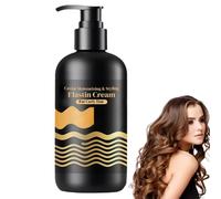 Caviar Moisturizing & Styling Elastin Cream for Curly Hair, Moisturizing Caviar Hair Elastin for Curly Hair, Moisture Elastin Curl Cream 300ml for Dry Damaged (1 Pc)