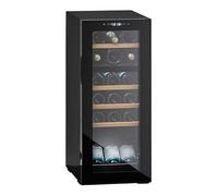 Cavin Cave à vin indépendante, Northern Collection 18 Black, cave à vin noire, 18 bouteilles, deux zones de température, éclairage LED
