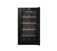 Cavin Cave à vin thérmoelectrique à pose libre, Northern Collection 15 Black, cave à vin noire, 15 bouteilles, porte anti-UV, quatre clayettes en bois
